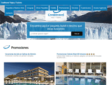 Tablet Screenshot of creditravel.net
